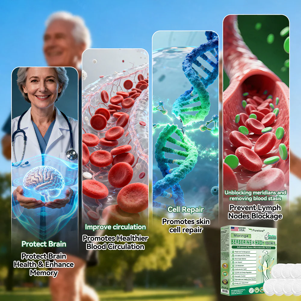 🏆 Best Seller | Purelora® Moringa Berberine × NAD⁺ 10-in-1 Nano Microneedle Patch (Just once daily, visible changes in 7 days) ✅ Supports weight management, loose skin, diabetes care, sleep apnea, joint comfort, and more - Image 14