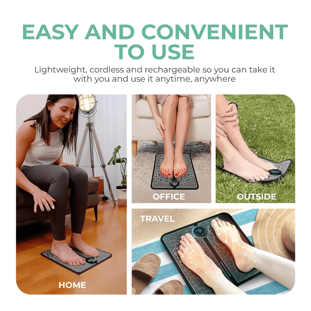 EMS Foot Massage Mat with Acupoints Stimulator - Image 3