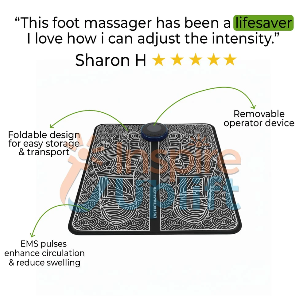 EMS Foot Massage Mat with Acupoints Stimulator - Image 4