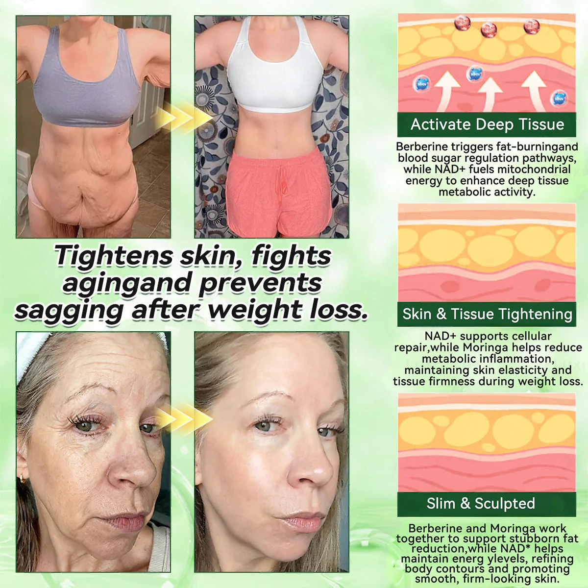 🏆 Best Seller | Purelora® Moringa Berberine × NAD⁺ 10-in-1 Nano Microneedle Patch (Just once daily, visible changes in 7 days) ✅ Supports weight management, loose skin, diabetes care, sleep apnea, joint comfort, and more - Image 4